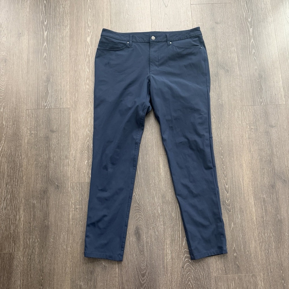 Lululemon ABC Pants Mens 34x31 Blue Classic Fit 5 Pocket Performance Athletic